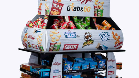 Kellogg's 'Grab-and-Go' Floor Display